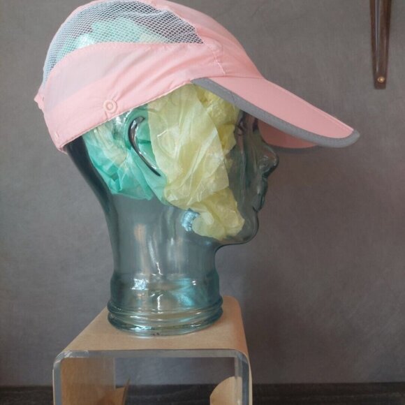 Outdoor Sport Pink Light Weight Foldable Oink And Grey Hat - Picture 2 of 6